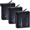 PowerTrust 3Pcs AHDBT-401 Battery for Gopro Hero 4 AHDBT401 AHBBP-401