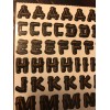 Rustic Mini Letter Stickers 3 sheets per