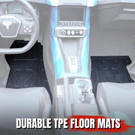 A & UTV PRO Floor Mats for Polaris Slingshot LE R S SL SLR 2020 2021 2022 2023 2024, All Weather TPE Material Protection Floor Liner Slush Mats Accessories, Replace OEM # 2889323, 2PCS