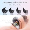Eyelash Extension Easy Fan Volume Lashes 0.07mm D Curl 24mm