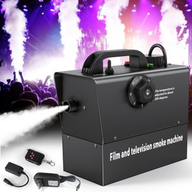 Fog Machine 400W Rechargeable 21000mAh Battery Smoke Machine Small Portable, Manual & Remote Control, Adjustable Temperature for Photography Outdoor Film Television Photos