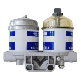 EBPN9N166AA Dual Double Fuel Filter Replace Ford Tractor 2000 3000 4000 5000 7000 2600 3600 4600 5600 5700 6600 6700 7600 7700 2610 2910 3610 4610 5610 6610 7610 fits New Holland Massey Ferguson