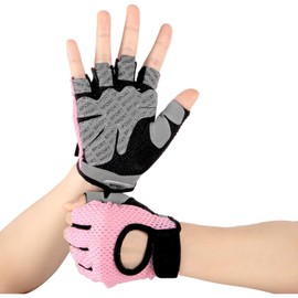 JinliangGuo One Piece Fitness Exercise Breathable Gym Gloves Mesh Soft Wrist Support Workout Training Gloves Comfortable Weight Lifting Fitness Gloves for Training