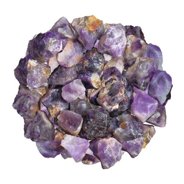 FASHIONZAADI Amethyst Natural Raw Stones Crystal for Tumbling, Cabbing, Fountain Rocks, Decoration, Wicca & Reiki Crystal Healing, Fountain Rocks, Decoration