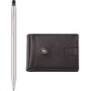 Cross Click Ballpoint Pen & Leather Wallet Gift Set, Fathers