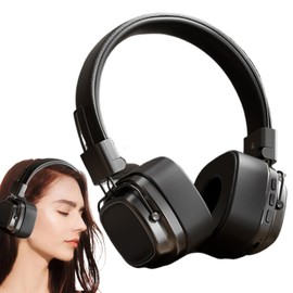 Wireless Headphones Over Ear,Travel Over Ear Headset - Vintage Heavy Bass Headphones for Women Men, Portable Head-Mounted Headset