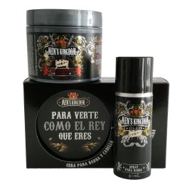 Cera Y Spray Barba Bigote Cabello Men's Kingdom