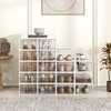 SEE SPRING Large 12 Pack New Stackable Shoe Storage Box,