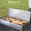 Smoker Box Professional Rectangular Add Smokey BBQ Flavor Stainless Steel