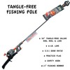 Kid Casters Black/Orange Camo No Tangle Fishing Combo with Bobber,