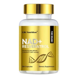 Life Nutrition Nad+resveratrol Con 120 Capsulas Hecho En Usa