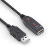 sonero® USB 2.0 Kabel, aktives Verlängerungskabel mit Signalverstärker, Datenkabel, USB-A