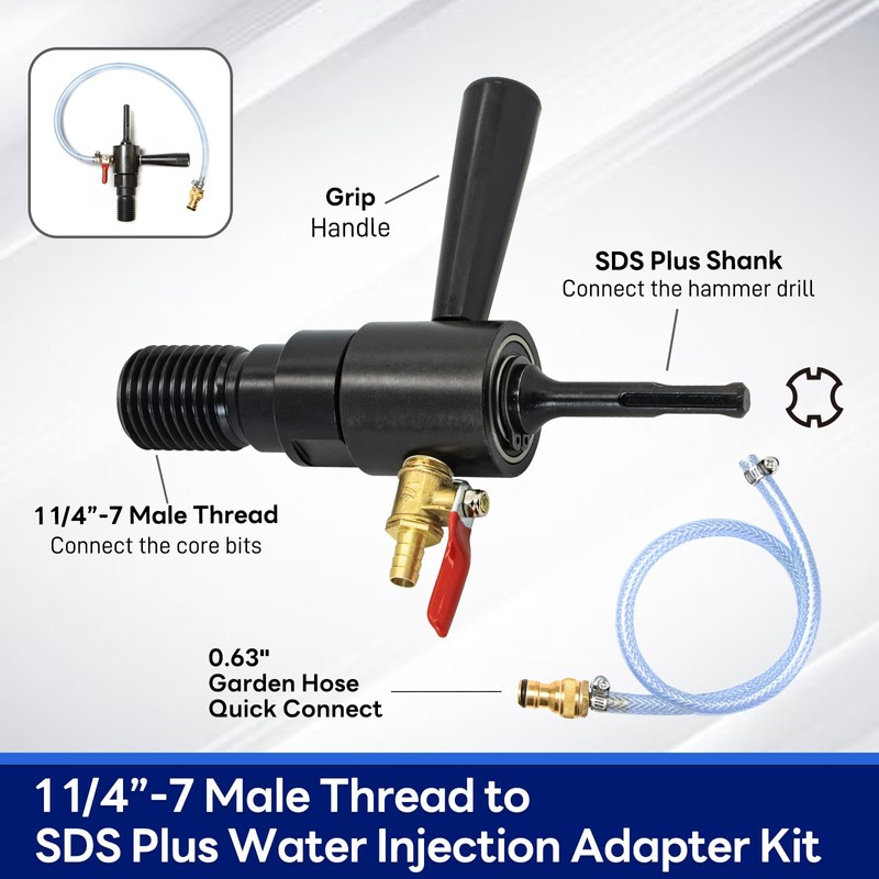 DaduoRi 2" Pro Core Drill Bit with SDS Plus Water