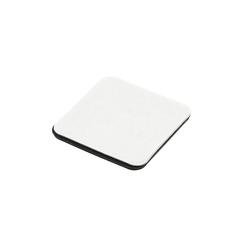 Prime-Line MP75323 1-3/4 In. Square Sliders, Black and Gray Plastic