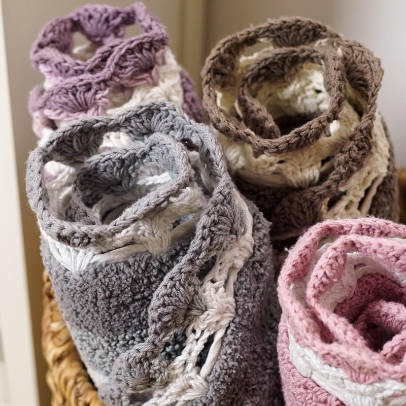 Allure Crochet Vintage Oval Bath Mat 50 x 80cm –