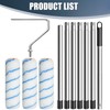 Paint Roller with Extended Detachable Pole Handle, Household Wall Painting