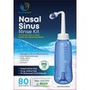 80 Packets Nasal Wash Salt,Neti Pot 300 ml, Sinus Rinse