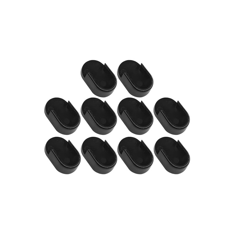 cyclingcolors 10 x Oval Tube Holder Clothes Rail Wardrobe Rail