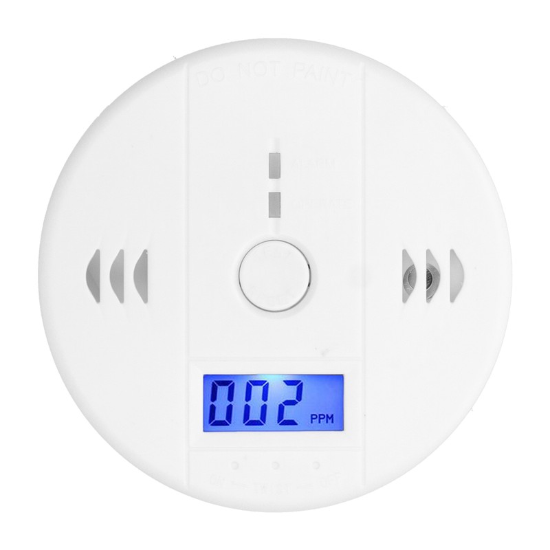 Carbon Monoxide Detector Alarm with LCD Display Soot Home Gas