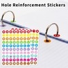 Yeachlaing Hole Reinforcement Stickers Labels,10colors,Pack of 1440