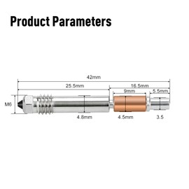 3D Printer One Piece Nozzle TZ-E3-3.0-0.8 Bimetallic Hardened Steel Nozzles,for Yunbotong Sold by B0DNS7RWF1,B0DPSTF7NB Hotend