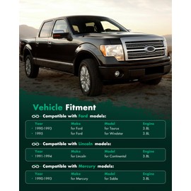 SCITOO SCITOO Alternator Fits for Ford for Taurus 3.8L 1990-1993,for Ford for Windstar 3.8L 1995,for Lincoln for Continental 3.8L 91-94,for Mercury for Sable 3.8L 90-93 12V 130Amp CW S6 7752N F0DF10300BA