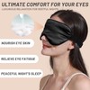 2 Stück Schlafmaske aus Seide, Lichtblockierende Augenmaske mit Ohrstöpseln und