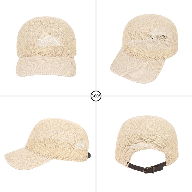 Meliyya Unisex Baseball Cap Paper Straw Men Women Baseball Cap