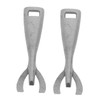 NOLITOY 2PCS Cast Iron Gripper Tongs for Steak and Hot
