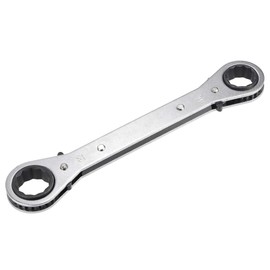 uxcell Reversible Ratcheting Wrench, 20mm x 22mm Double Box End, Cr-V