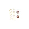 Habselikob Nose Piercing Ring 16G/18G Cartilage Earring Septum Clicker Ring
