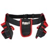 Spares2go 20 Pocket Double Tool Belt Heavy Duty Joiners Carpenter