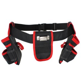 Spares2go 20 Pocket Double Tool Belt Heavy Duty Joiners Carpenter Builders Nails Pouch