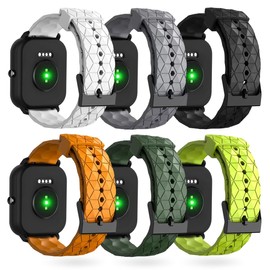 LYSANDRA for 22mm watch Band, 22mm New Soft Silicone Sport Replacement Straps Compatible for Fitpolo GTX12, TOZO S6/S5, Tensky GTX12/208BT, aeac IDW208 Plus, RUXINGX G53 Watch (6 Pack)