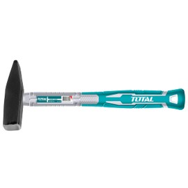 Total Tools - Claw Hammer Weight of 200 g Head Made of Forged Steel Professional, Comfortable and Safe Carpenter's Tool Handle Made of Fibre