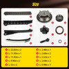 Timing Chain Kit Camshaft Drive Phaser Repair Kit Compatible With