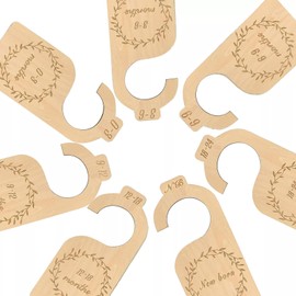 7 Piezas Separador de Ropa Bebe,organizador de clóset de bebé,Separadores de clóset para bebé,Divisores de Tamaño para Armario de Bebé,decoración para colgar en el hogar,guardería,organizadores