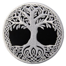 ZEGIN Yggdrasil the Tree of Life in Norse Patch Embroidered Badge Iron On Sew On Emblem
