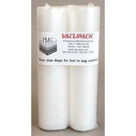 Vacuum Sealer Bags Sous Vide 8"x20' Roll 2 Pack