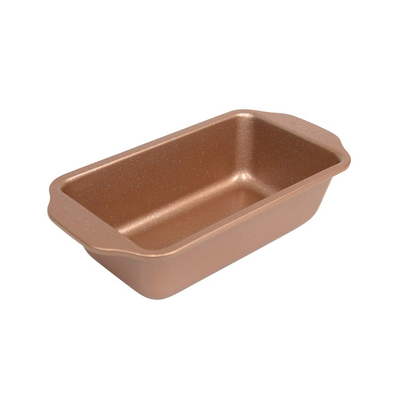 casaWare Loaf Pan 9 x 5-Inch Ceramic Coated Non-Stick (Rose