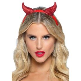 Leg Avenue Women's Devil Horns Headband Costume Accessory, Red Devil, One Size