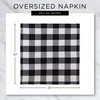 DII Buffalo Check Collection, Juego de servilletas, 20 x 20