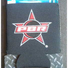 New PBR Professional Bull Riders Black Star Can Coolie Cooler Koozie Insulator