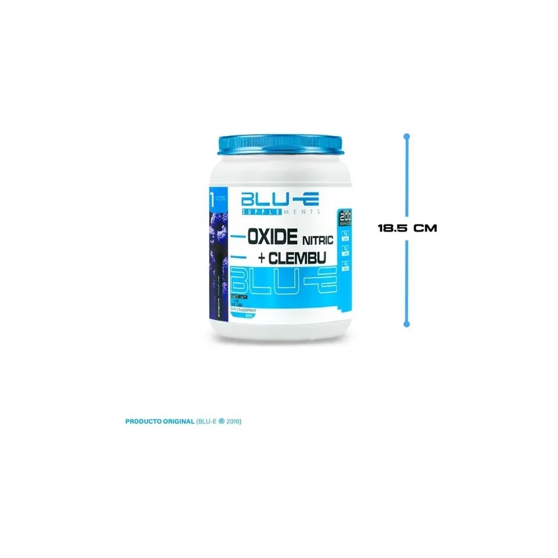 Óxido Nítrico + Clembuterol Blu-e 1 Kg Pre-entreno Full