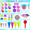 Bbiamsleep Ice Cream Sensory Bin, 61 Pcs Ice Cream Sensory