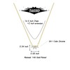 Tasiso Diamond Necklaces for Women Dainty Flower Necklace 14k Gold