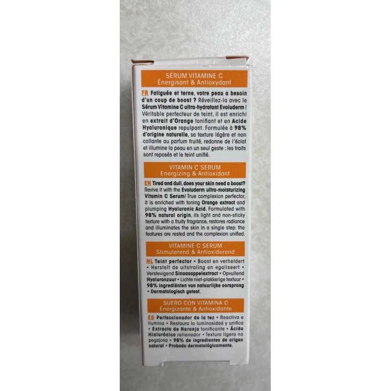 Evoluderm Vitamin C Serum Energizing & Antioxidant - 30 ml