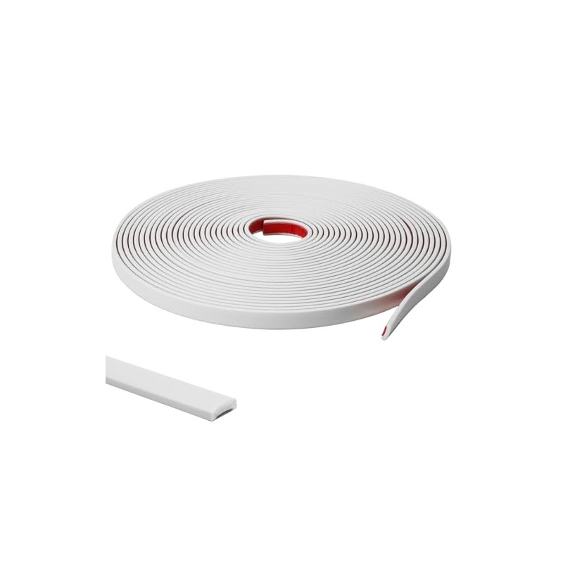 9.8 Ft Peel and Stick Wall Molding Trim, White(Paintable) Self