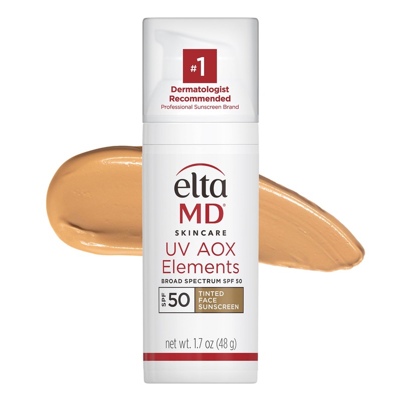 UV AOX Elements Tinted Mineral Face Sunscreen Lotion, Tinted Moisturizer