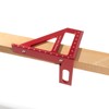 3D Multi Angle Measuring Ruler, 4.41" x 3.11" Aluminum Alloy